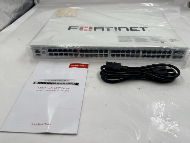 FORTINET FORTISWITCH FS-148F-POE P25490-03-01 48 PORTS MANAGED NETWORK SWITCH