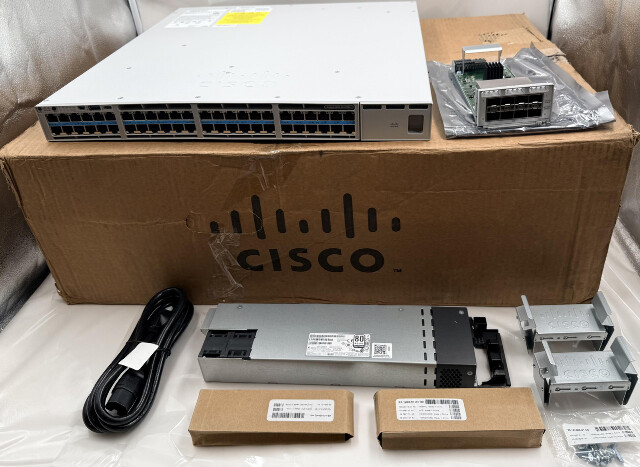 CISCO CATALYST C9300 C9300X-48HX-M V01 MERAKIT 48-PORT SWITCH W/ C9300X-NM-8Y