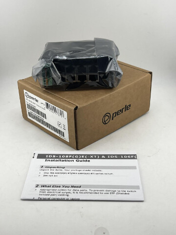 PERLE IDS-106GE-2SFP INDUSTRIAL MANAGED GIGABIT ETHERNET SWITCH 07017370
