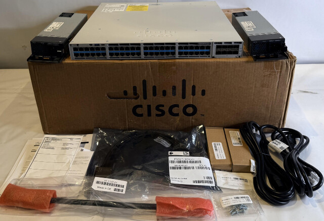 CISCO CATALYST 9300X C9300X-48HX-A V03 48-PORT MGIG UPOE+ SWITCH W/ C9300X-NM-8Y