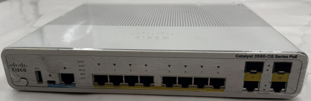 CISCO CATALYST 3560-CG SERIES WS-C3560CG-8PC-S 8 PORTS POE ETHERNET SWITCH