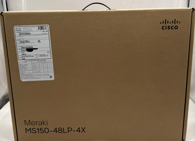 CISCO MERAKI MS150-48LP-4X STCK CLD-MNGD 48-PORT 48GE 370W POE SWITCH UNCLAIMED