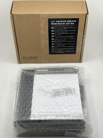 ICY DOCK MB324SP-1B 4-BAY 2.5-INCH SATA/SAS HOT-SWAP DRIVE ENCLOSURE