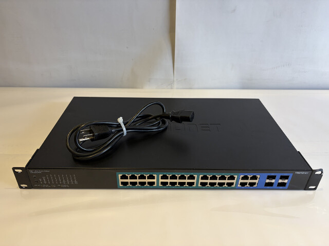 TRENDNET TPE-2840WS/A 28-PORT GIGABIT WEB SMART POE+ MANAGED NETWORK SWITCH