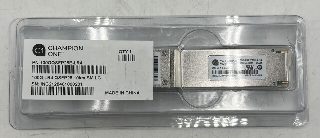 CHAMPION ONE 100GQSFP28E-LR4 100G LR4 QSFP28 10KM SM LC TRANSCEIVER MODULE
