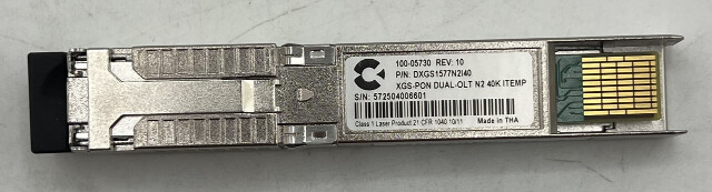 CALIX DXGS1577N2I40 100-05730 XGS-PON DUAL-OLT N2 40K ITEMP TRANSCEIVER