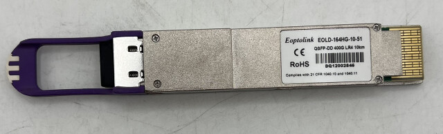 EOPTOLINK EOLD-164HG-10-51 QSFP-DD 400GLR4 10KM TRANSCEIVER MODULE