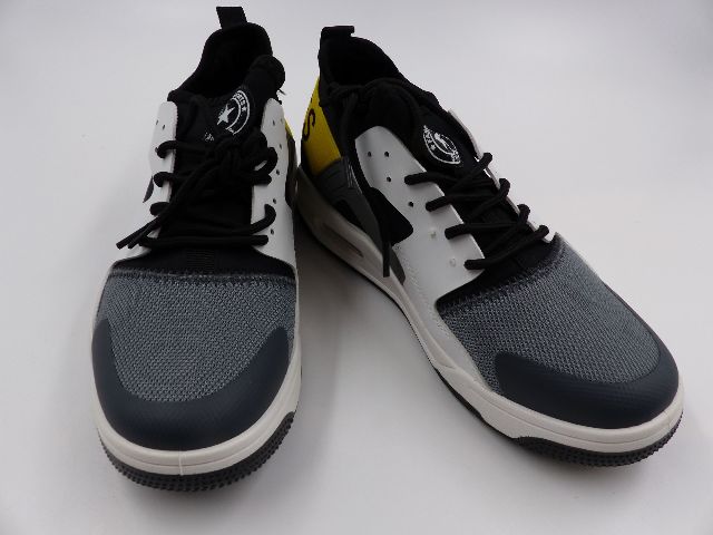 FASHION SPROT SHOE BLACK/GREY/WHITE UNISEX SNEAKER SIZE 40