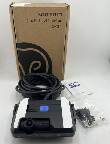 SAMSARA DUAL-FACING AI DASH CAM CM34 1080P FLEET CAMERA BLACK