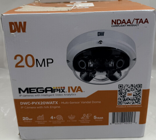 DW DWC-PVX20WATX 20MP MEGAPIX IVA MULTI-SENSOR VANDAL DOME IP CAMERA