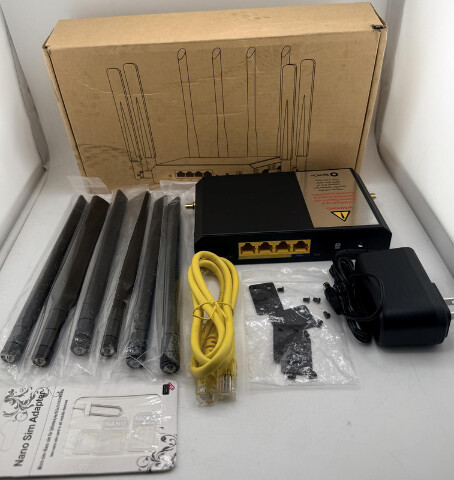 PRONTO NETWORKS PC-61C4-MW6 5G WIFI 6 CAT-4 4-PORT GBE LTE CELLULAR ROUTER