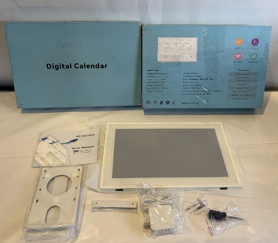 ECALENDAR WIFI DIGITAL CALENDAR FOR FAMILY SCHEDULES COLOR WHITE 15.6" SCREEN
