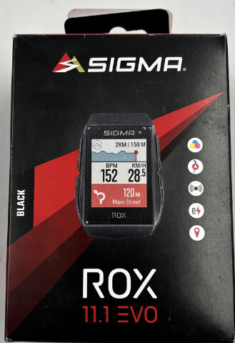 SIGMA ROX 11.1 EVO BLACK BIKE COMPUTER WITH GPS AND BLUETOOTH