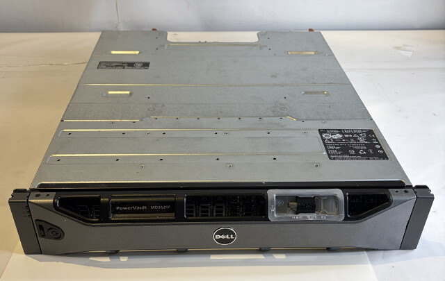 DELL POWERVAULT MD3620F FIBRE CHANNEL SAS 24 BAY STORAGE ARRAY 12*300GB 15K HDDS