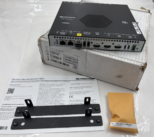 CRESTRON DM-NVX-384 VIDEO ENCODER DECODER 5K 4X1 AV-OVER-IP SWITCHER HDMI USB-C