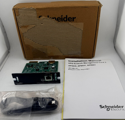SCHNEIDER ELECTRIC AP9640 640-7192E-Z GIGABIT NETWORK MANAGEMENT CARD 3 ADAPTER