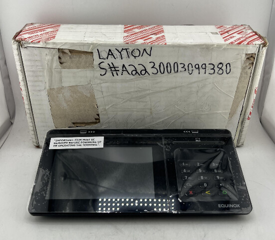 EQUINOX LUXE 8500I CREDIT CARD READER POS TOUCHSCREEN TERMINAL 010390-002E ZDE