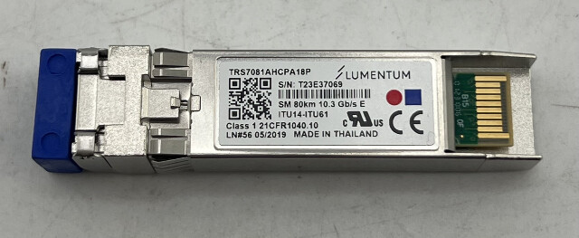 LUMENTUM TRS7081AHCPA18P TUNABLE C-BAND DWDM SFP+ OPTICAL TRANSCEIVER 10GB