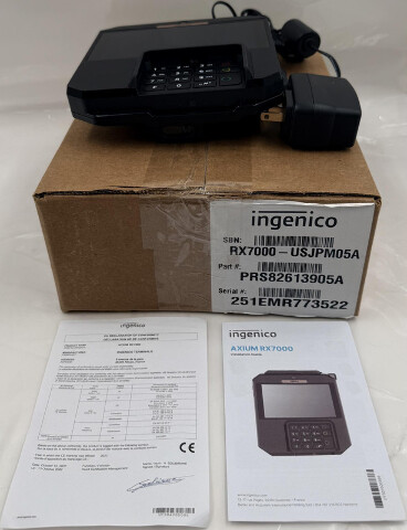 INGENICO AXIUM RX7000-USJPM05A PRS82613905A ADVANCED ANDROID POS TERMINAL