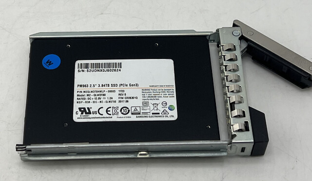 SAMSUNG MZ-QLW3T80 PM963 2.5" 3.84TB SSD PCLE GEN3 MZQLW3T8HMLP-0003 DELL R740XD
