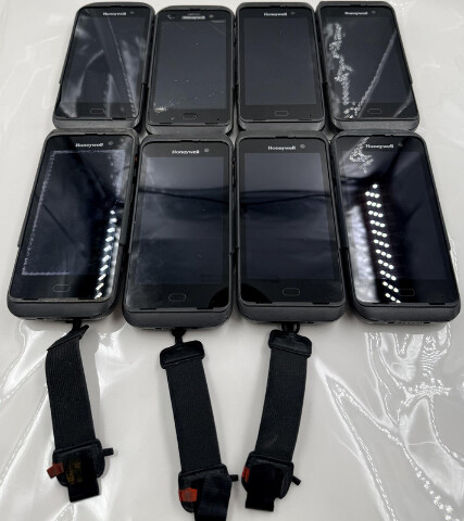 LOT OF 8 HONEYWELL CT45XP CT45P-L1N-38D120G MOBILE COMPUTER BARCODE SCANNERS
