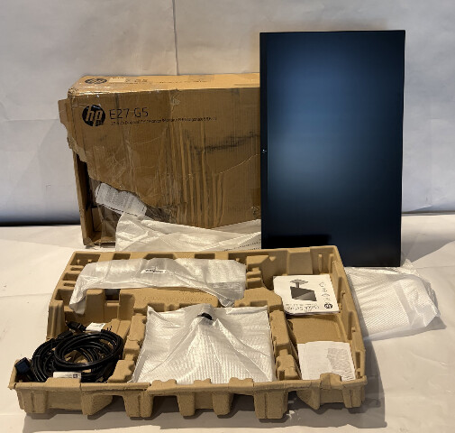 HP E27 G5 LCD 27" CLASS IPS 1920 X 1080 COMPUTER MONITOR W STAND & POWER CORD