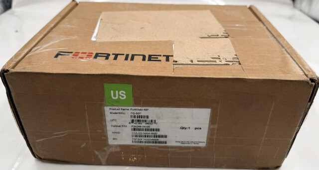 FORTINET FG-60F P24286-04-08 FORTIGATE 60F FIREWALL NETWORK SECURITY APPLIANCE