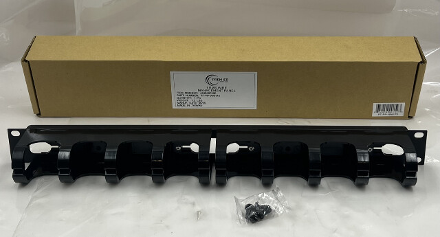 LOT OF 15 KGPCO PREMIER HORIZONTAL 19X1.75" WIRE MANAGEMENT PANELS PT-PP-WM175