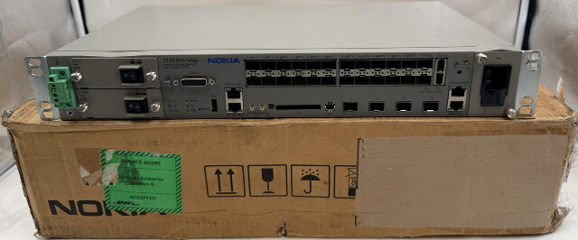 NOKIA ALCATEL LUCENT 7210 SAS-MXP 22F2C4SFP+ ETR SERVICE ACCESS SWITCH