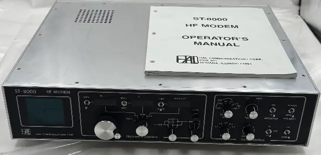 HAL COMMUNICATIONS ST8000 HF MODEM DEMODULATOR HIGH-FREQUENCY RADIO DATA SYSTEMS