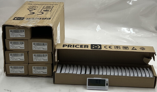 PRICER 19307-01 LOT OF 200 SMARTTAG E2 FREEZER ELECTRONIC SHELF LABELS