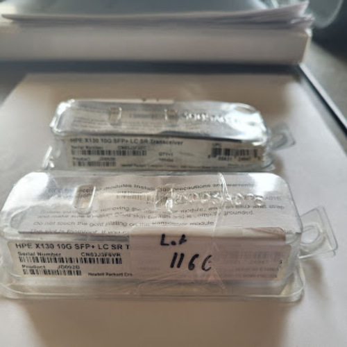 LOT OF 2 - HPE X130 10G SF+ LC SR TRANSCEIVERS