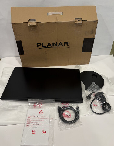 PLANAR PLN2400 FULL HD 24 INCH 1080P 75HZ LED LCD VGA MONITOR W STAND POWER CORD