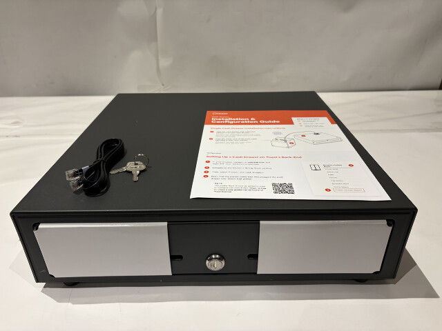 TOAST TC300 POS FLEX 3 16 INCH CASH DRAWER WITH 2 KEYS HW0028