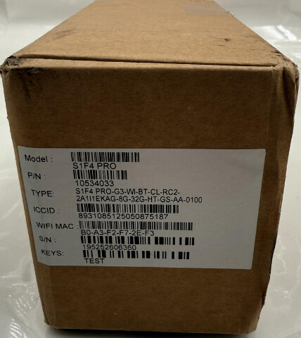 CASTLES TECHNOLOGY S1F4 PRO 10534033 SATURN1000 MOBILE TOUCH PAYMENT TERMINAL