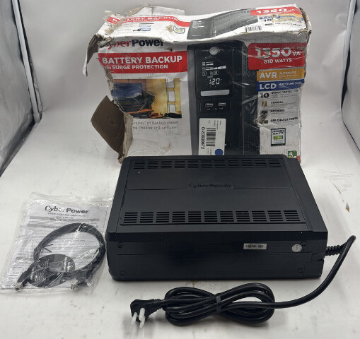 CYBERPOWER CST135XLU BACKUP BATTERY 1350VA 810 WATTS SURGE PROTECTOR LCD DISPLAY