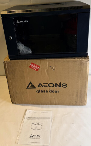 AEONS SC6406 6U PROFESSIONAL 19" WALL-MOUNT SERVER NETWORK RACK CABINET 18" DEEP