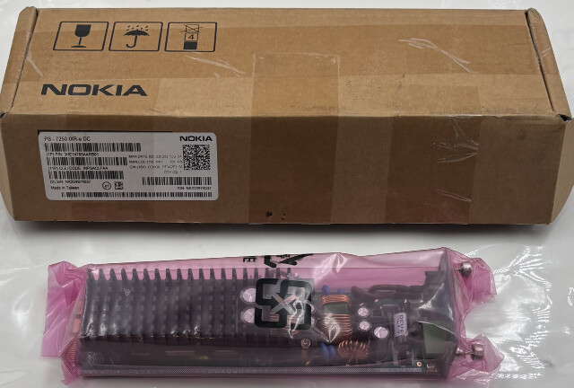 NOKIA 3HE14785AA RB01 PS 7250 IXR-E DC ROUTER INTERCONNECT POWER SUPPLY