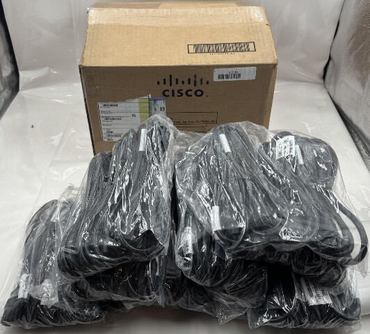 LOT OF 50 CISCO CAB-C15-CBN= 4FT NOTCHED CABINET JUMPER POWER CORD