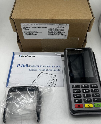 VERIFONE P400 PLUS M435-303-04-WWA-5 STRIPE BLUETOOTH CREDIT CARD TERMINAL