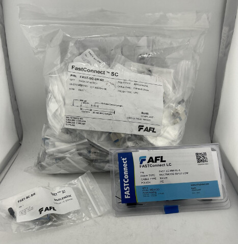 PACK OF 6 AFL FAST-LC-MM50L-6 MULTIMODE + PACK OF 60 FAST-SC-SM-60 SINGLEMODE