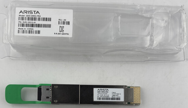 ARISTA NETWORKS QDD-400G-FR4 XVR-10213-41 OPTICAL 400GBASE-FR4 TRANSCEIVER