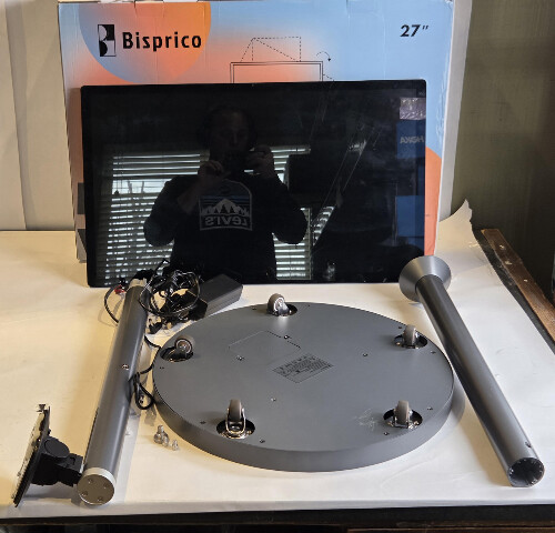 BISPRICO PORTABLE 27" MOBILE SMART DISPLAY TOUCH SCREEN MONITOR WITH STAND