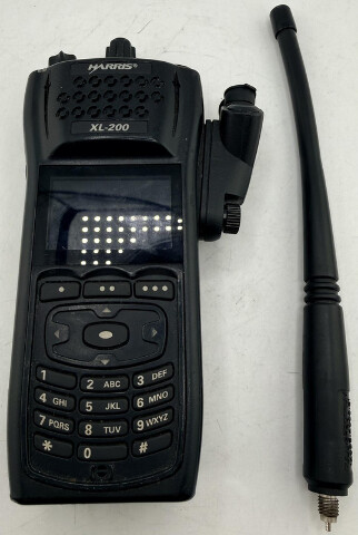 HARRIS XL-200 PORTABLE P25 DIGITAL HANDHELD 16CH TWO-WAY RADIO WITH BATTERY