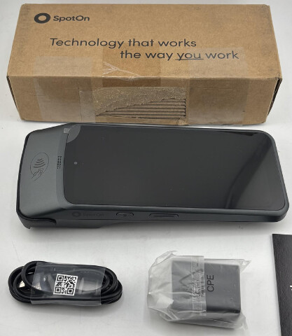 ELO EMC0650 SPOTON HANDHELD POINT OF SALE POS READER WITH POWER ADAPTER