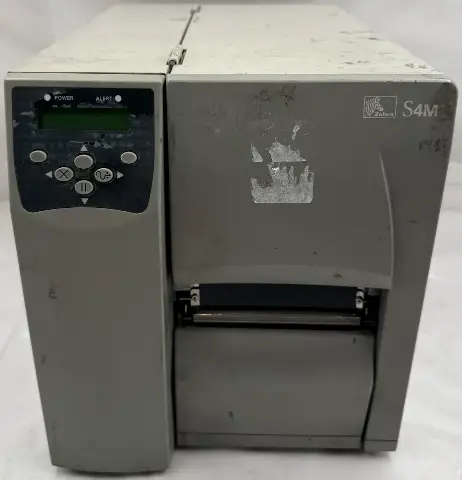 ZEBRA S4M S4M00-2001-0200T INDUSTRIAL STRIPE THERMAL TRANSFER LABEL PRINTER
