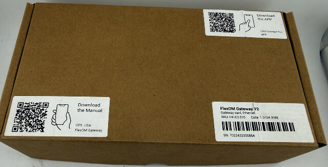 CPS FA1-C FA1E0.010 FLEXOM GATEWAY V2 DATA COMMUNICATIONS AND CONTROL GATEWAY
