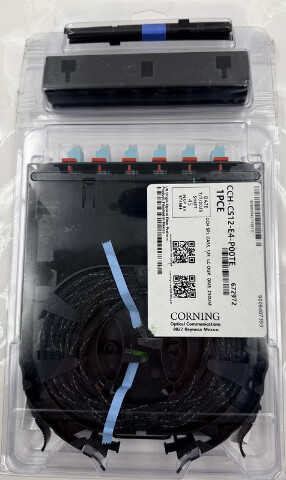 CORNING CCH-CS12-E4-P00TE 672972 LC DUPLEX OM3 12F PIGTAIL SPLICE CASSETTE