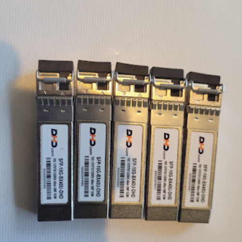 LOT OF 5 - DHD SFP-10G-BX40U-DHD FIBER TRANSCEIVER 10G 40KM SMF DOM