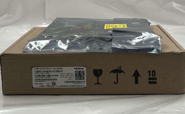 NOKIA 3HE06151ACAC-01 8 PORT GE SFP CARD V3 -48 +24 VDC IPUIBUSDAA